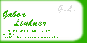 gabor linkner business card