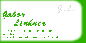 gabor linkner business card